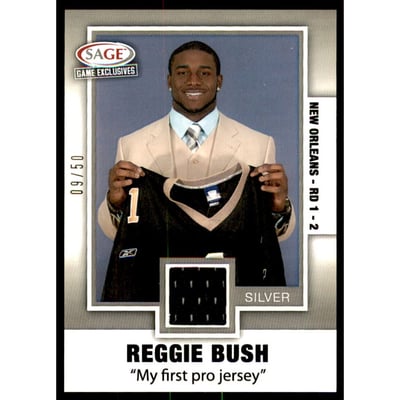 2006 SAGE Game Exclusive Reggie Bush Jerseys Silver #RB7 Reggie Bush NFL
