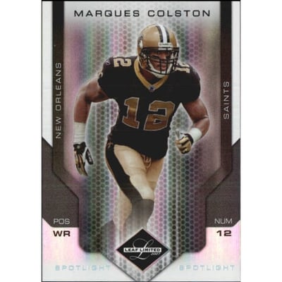 2007 Leaf Limited Silver Spotlight #65 Marques Colston