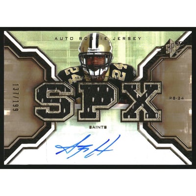 2007 SPx Gold Rookies #191 Antonio Pittman JSY AU