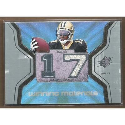 2007 SPx Winning Materials Jersey Number #WMME Robert Meachem