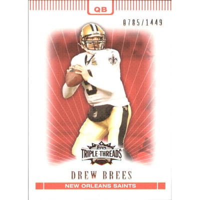 2007 Topps Triple Threads #4 Drew Brees