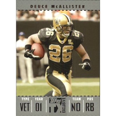 2007 Topps TX Exclusive Silver #45 Deuce McAllister