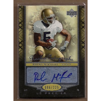 2007 Upper Deck Premier #128 Rhema McKnight AU RC