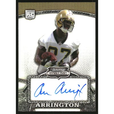 2008 Bowman Sterling Refractors #135 Adrian Arrington AU