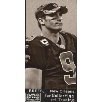 2008 Topps Mayo Mini Black Backs #1 Drew Brees