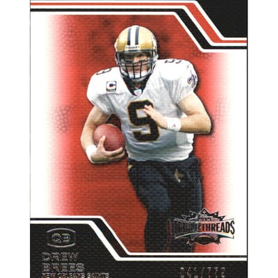 2008 Topps Triple Threads #1 Drew Brees