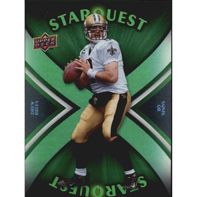 2008 Upper Deck StarQuest Rainbow Green #SQ10 Drew Brees