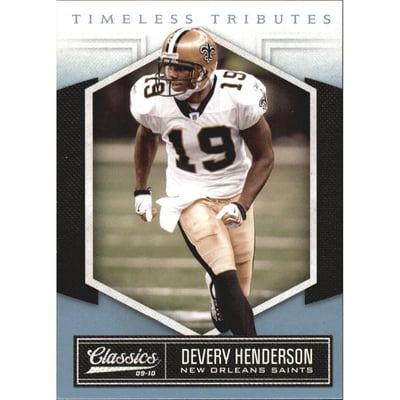 2010 Classics Timeless Tributes Platinum #61 Devery Henderson
