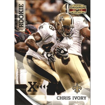 2010 Panini Gridiron Gear Gold X's #167 Chris Ivory