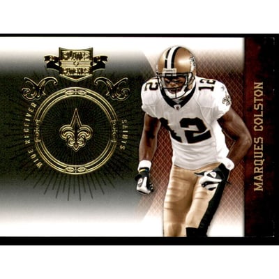 2010 Panini Plates and Patches Gold #61 Marques Colston