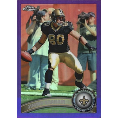 2011 Topps Chrome Purple Refractors #76 Jimmy Graham