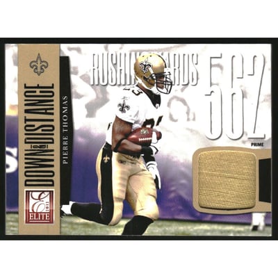 2012 Elite Down and Distance Jerseys Prime #27 Pierre Thomas/49