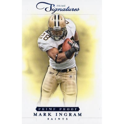 2012 Prime Signatures Prime Proof Blue #29 Mark Ingram