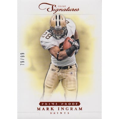 2012 Prime Signatures Prime Proof Red #29 Mark Ingram
