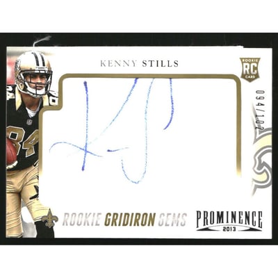 2013 Panini Prominence Rookie Gridiron Gems Autographs #151 Kenny Stills/102