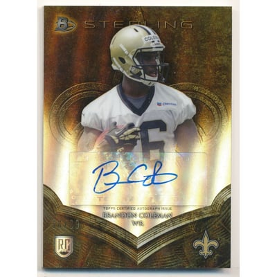 2014 Bowman Sterling Autographs Gold Refractors #BSABCO Brandon Coleman