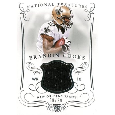 2014 Panini National Treasures Materials #73 Brandin Cooks/99