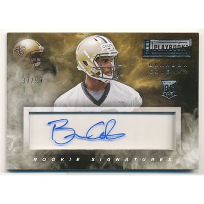 2014 Panini Playbook #109 Brandon Coleman AU/99 RC