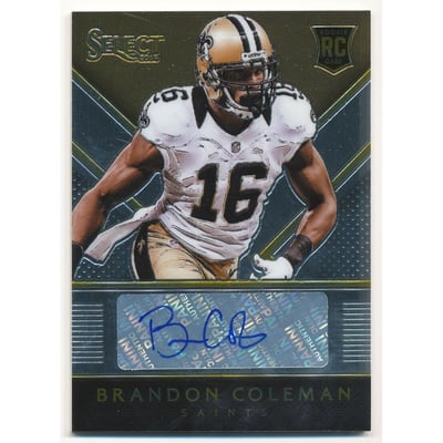 2014 Select Rookie Autographs #RABC Brandon Coleman