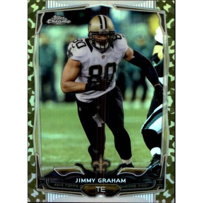 2014 Topps Chrome Mini Camo Refractors #67 Jimmy Graham