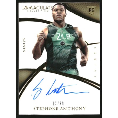 2015 Immaculate Collection #110 Stephone Anthony AU RC