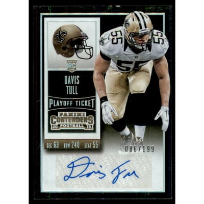 2015 Panini Contenders Playoff Ticket #142A Davis Tull AU/199