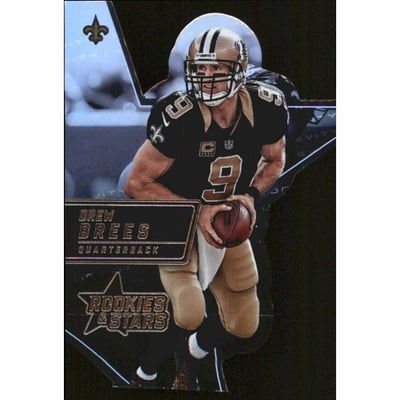 2015 Rookies and Stars Longevity Die Cut Stars #18 Drew Brees