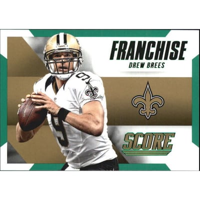 2015 Score Franchise Green #8 Drew Brees