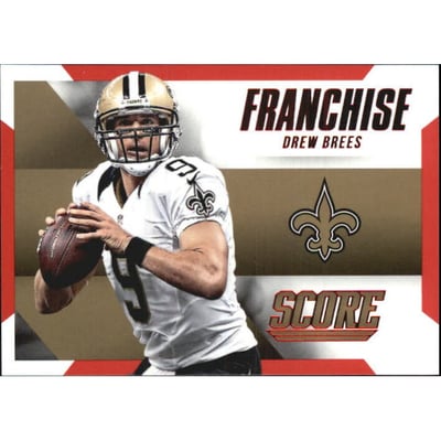 2015 Score Franchise Red #8 Drew Brees