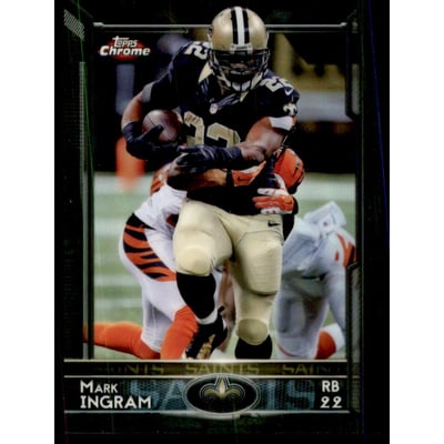 2015 Topps Chrome Black Refractors #62 Mark Ingram
