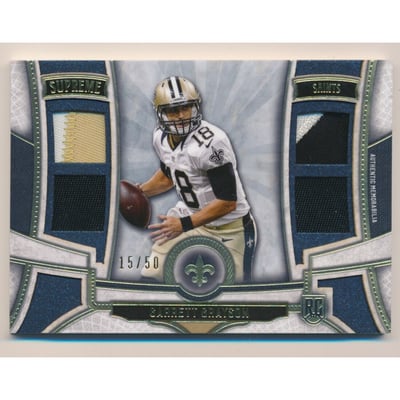 2015 Topps Supreme Rookie Quad Patches #SRQPGGA Garrett Grayson