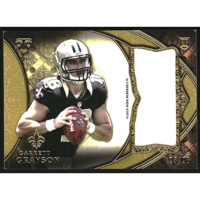 2015 Topps Triple Threads Rookie Jumbo Relics Gold #TTRJRGG Garrett Grayson