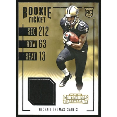 2016 Panini Contenders Rookie Ticket Swatches #29 Michael Thomas
