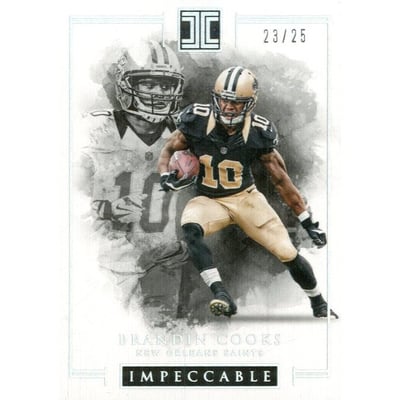 2016 Panini Impeccable Silver #79 Brandin Cooks