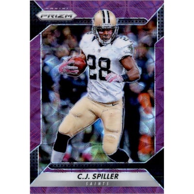 2016 Panini Prizm Prizms Purple Scope #131 C.J. Spiller