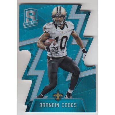 2016 Panini Spectra Neon Blue Die Cut #102 Brandin Cooks