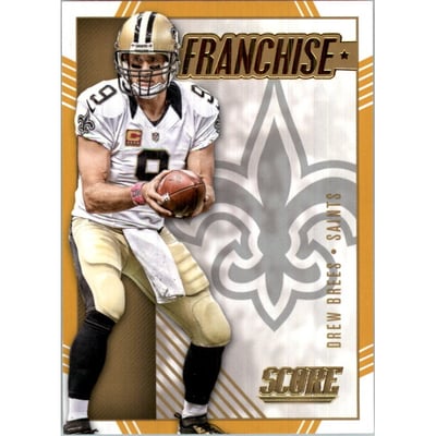 2016 Score Franchise Gold #27 Drew Brees
