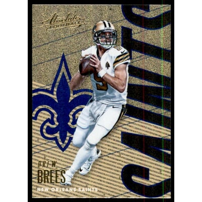 2018 Absolute Spectrum Blue #68 Drew Brees
