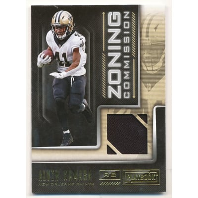 2018 Panini Playbook Zoning Commission Materials #18 Alvin Kamara