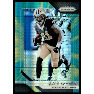 2018 Panini Prizm Prizms Hyper #64 Alvin Kamara
