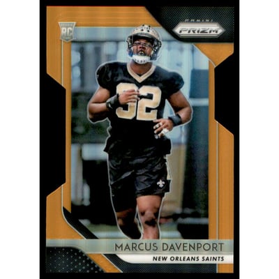 2018 Panini Prizm Prizms Orange #246 Marcus Davenport