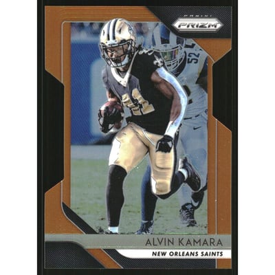 2018 Panini Prizm Prizms Orange #64 Alvin Kamara
