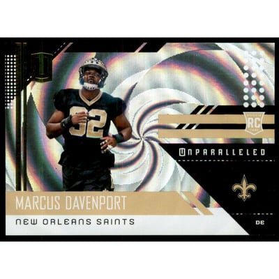 2018 Panini Unparalleled Whirl #299 Marcus Davenport