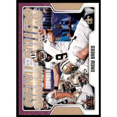 2018 Score Signal Callers Purple #21 Drew Brees