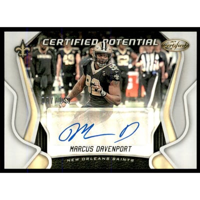 2019 Certified Potential Signatures #28 Marcus Davenport/149