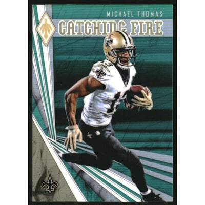 2019 Panini Phoenix Catching Fire Green #13 Michael Thomas