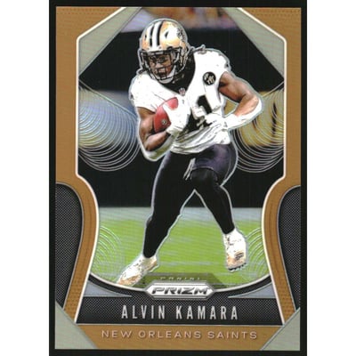 2019 Panini Prizm Prizms Orange #187 Alvin Kamara