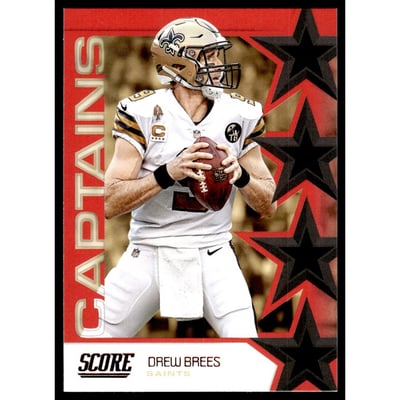 2019 Score Captains Red #2 Drew Brees