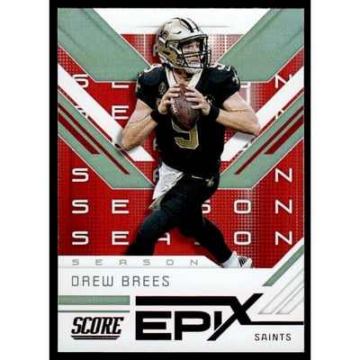 2019 Score Epix Season Red #4 Drew Brees