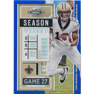 2020 Panini Contenders Optic Blue #42 Michael Thomas